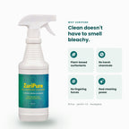 ZuriPure spray benefits: plant-based surfactants, no harsh chemicals, no lingering fumes, real cleaning power